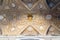 Golden ceiling inside the st peters basilica in rome