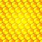 Golden cells of a honeycomb pattern.