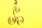 Golden celtic triskele symbol