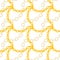 Golden checkered chain  seamless pattern design