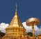 Golden Chedi at Wat Phra That Doi Suthep in Chiang Mai, Northern Thailand