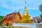 The golden chedi of Wat Phrao family temple of Wat Phra That Lampang Luang, Lampang, Thailand