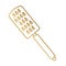 Golden cheese grater icon