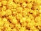 Golden cheese popcorn food background