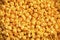 Golden cheese popcorn food background