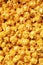 Golden cheese popcorn food background