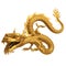 Golden Chinese dragon front