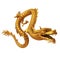 Golden Chinese dragon front