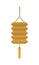 Golden chinese paper lamp hanging icon