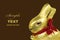 Golden Chocolate Easter Bunny