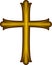 Golden Christian Cross