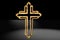 Golden Christian cross