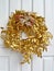 Golden christmas wreath