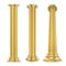 Golden Classic Columns Isolated