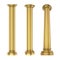 Golden Classic Columns Isolated