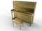 Golden classic piano