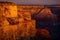 Golden Cliffs Below the South Rim of the Grand Canyon