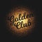 Golden Club Glowing Particles Vector Background