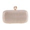 Golden clutch bag isolated
