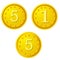 Golden coins