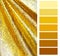 Golden color chart selection