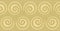 Golden colored oil painting floral seamless border circle twigs with leaves on textured background.
