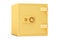 Golden Combination Safe Box, 3D rendering