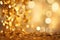 Golden confetti on bokeh background. Christmas and New Year concept, Golden confetti on a bokeh background, contributing to a