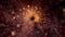 Golden Cosmic Star Burst Tunnel Motion Background