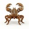 Golden Crab: A Modern Maori Art Inspired 3d Illustration