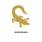 Golden crocodile symbol