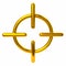 Golden crosshair icon