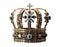 Golden Crown - English Royalty Crown - blue gems - premium pen tool PNG transparent background cutout.
