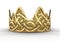 Golden Crown With Thorn Patterns