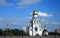 Golden cupolas of churches in Moscow