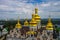 Golden cupolas of Dormition Cathedral in Kyiv Pechersk Lavra monastery, Kyiv, Ukraine. UNESCO World Heritage Site