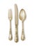 Golden cutlery set