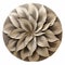 Golden Dahlia Paper Flowers Decorative Sculpture With Mind-bending Patterns