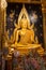 Golden decorated buddha in chiang rai