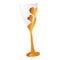Golden decorated champagne glass