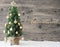 Golden Decorated Christmas Tree, Adventszeit Means Advent Season