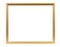 Golden decorative empty picture frame