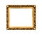 Golden decorative frame for painting