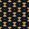Golden decorative luxury seamless pattern