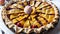 Golden Delight A Mouthwatering Peach Pie to Celebrate National Eat a Peach Day.AI Generated