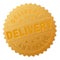 Golden DELIVERY Medallion Stamp