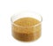 Golden demerara sugar in glass bowl