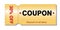 Golden discount coupon image special offer