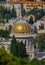 Golden dome of the Bahai shrine, in Haifa