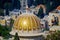 Golden dome of the Bahai shrine, in Haifa